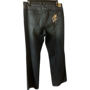 Baby Phat Flare Wide leg Jeans, Denim, Stretch, Sz 18, Back Logo Hit, Retro, NWT